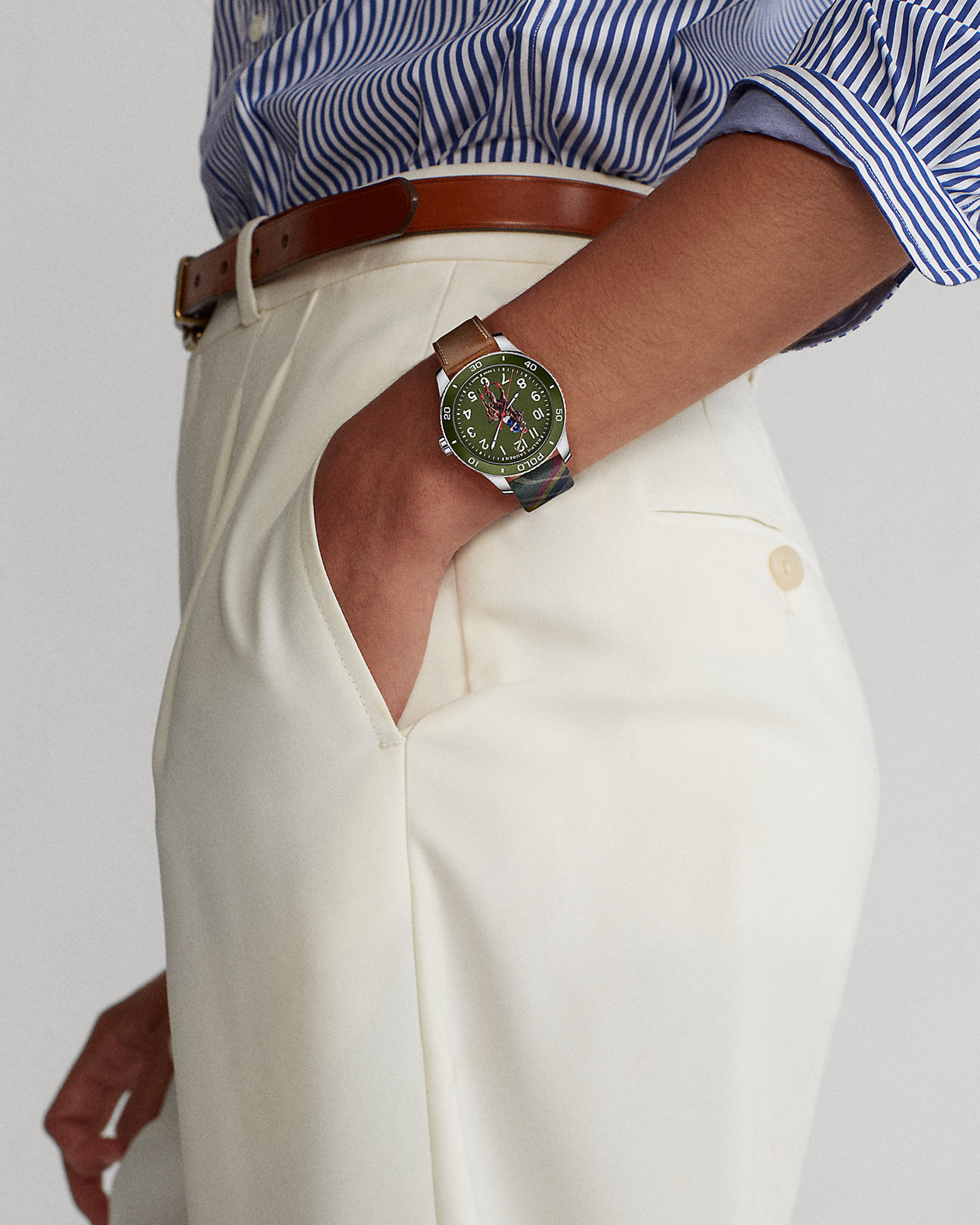 Polo Watch Green Dial - 557276