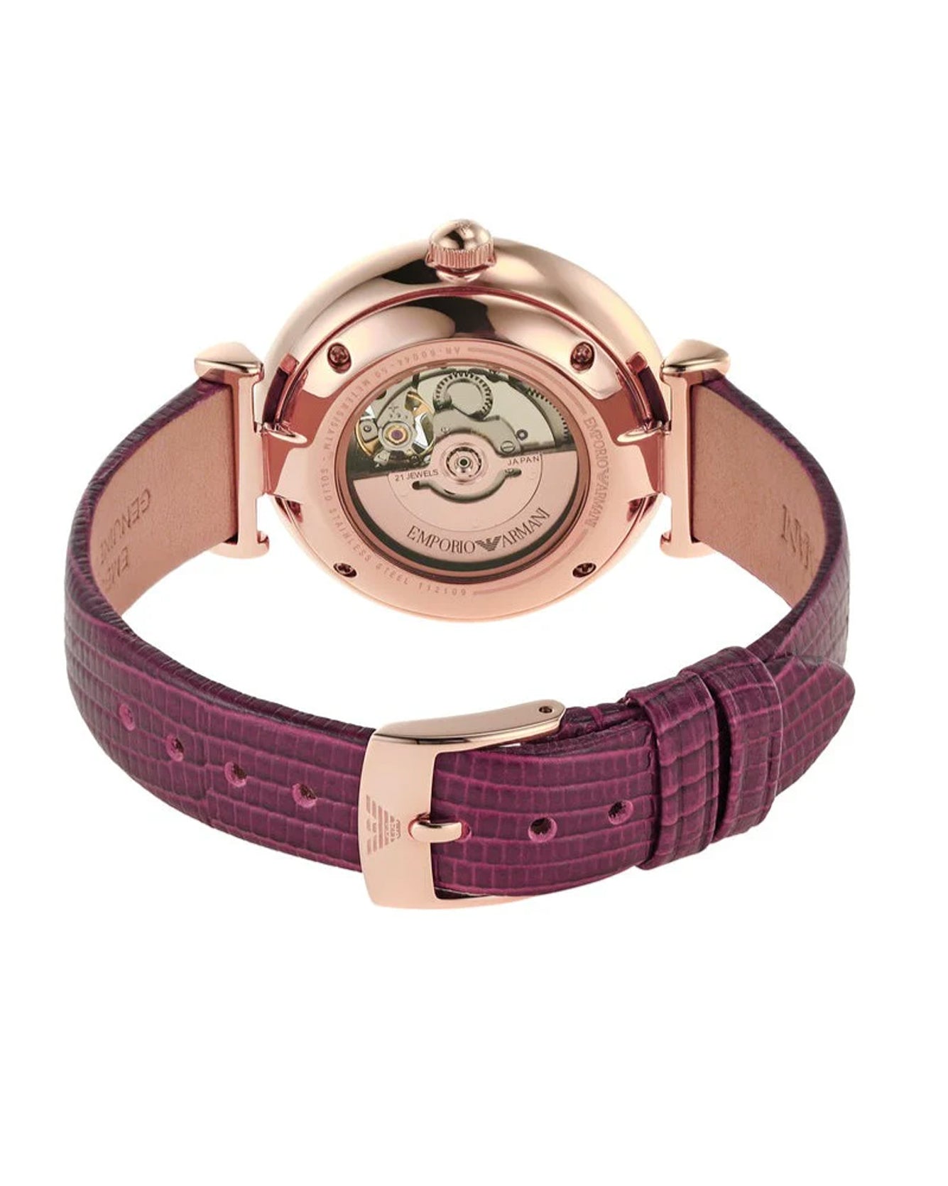 AR60044 Emporio Armani Meccanico Automatic Burgundy watch