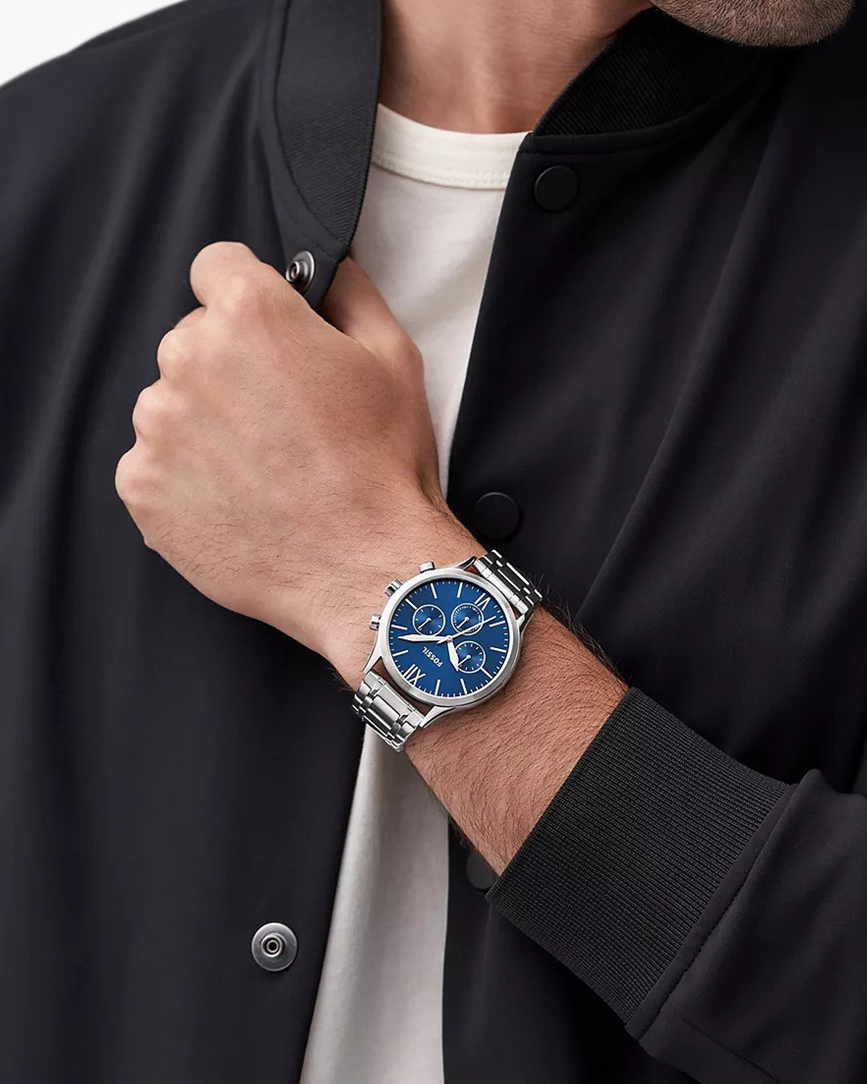 BQ2808 Multifunction Stainless Steel Watch