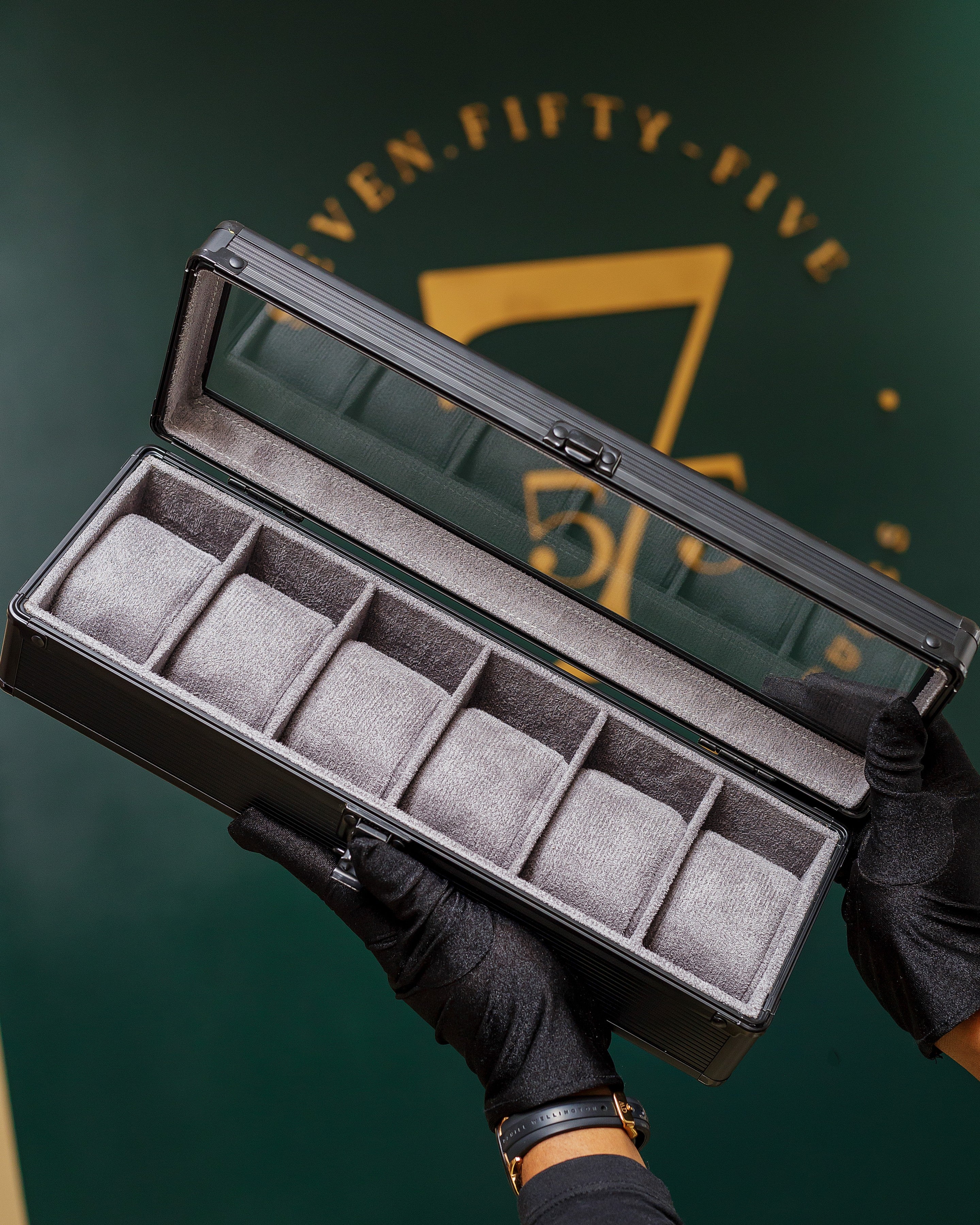 Tanti Glass 6 Black Watch Case