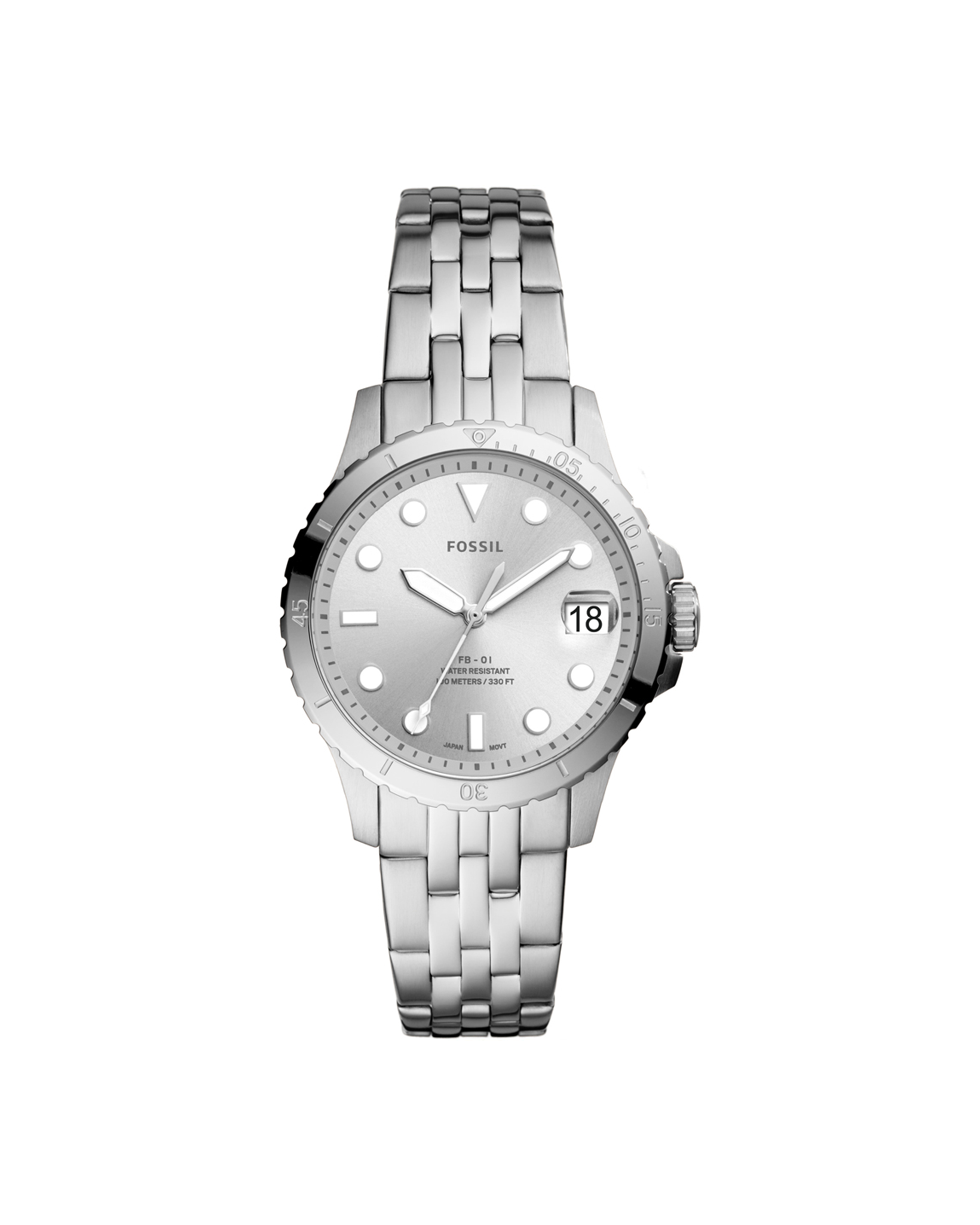 ES4744 FB-01 Silver Round Watch