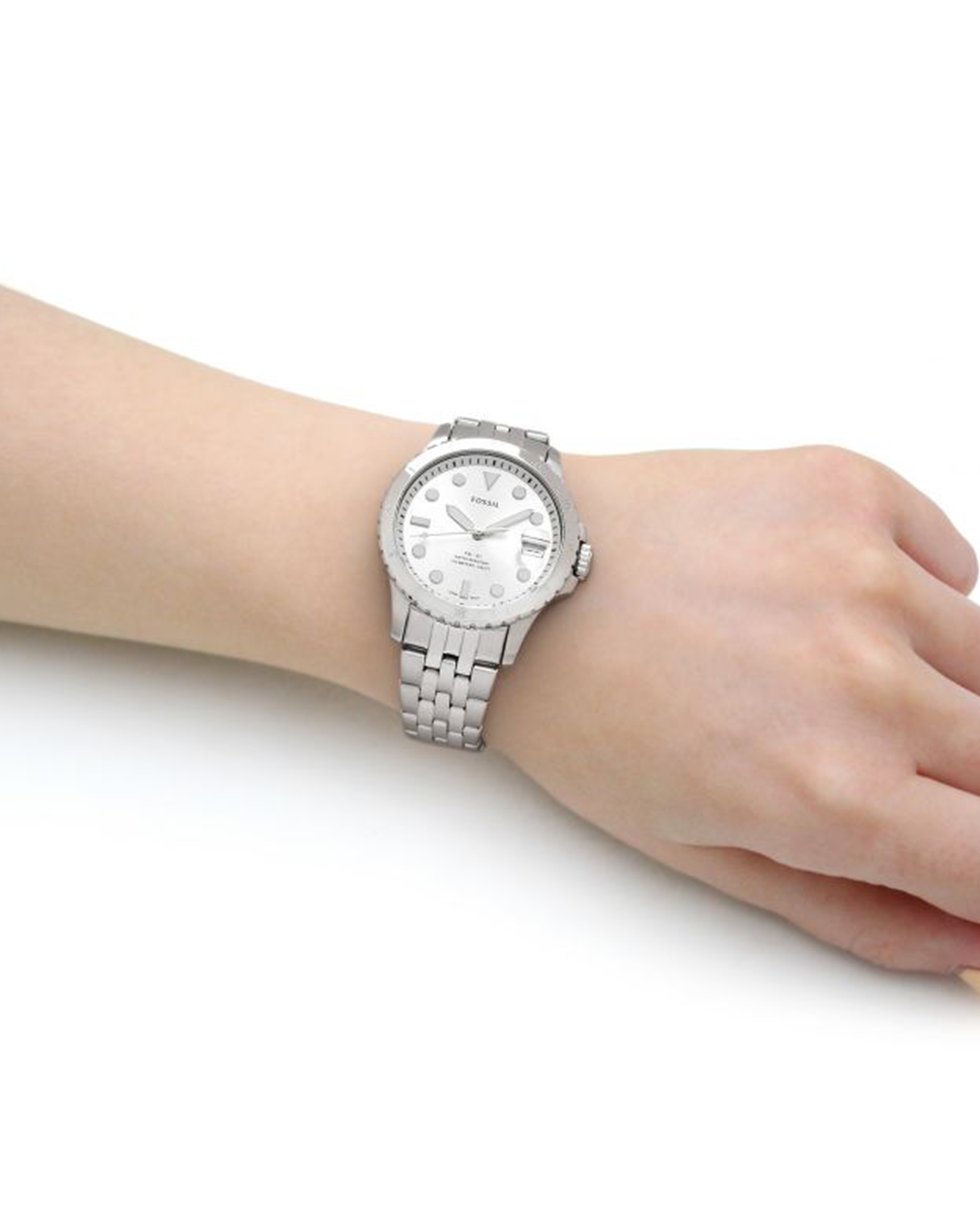 ES4744 FB-01 Silver Round Watch
