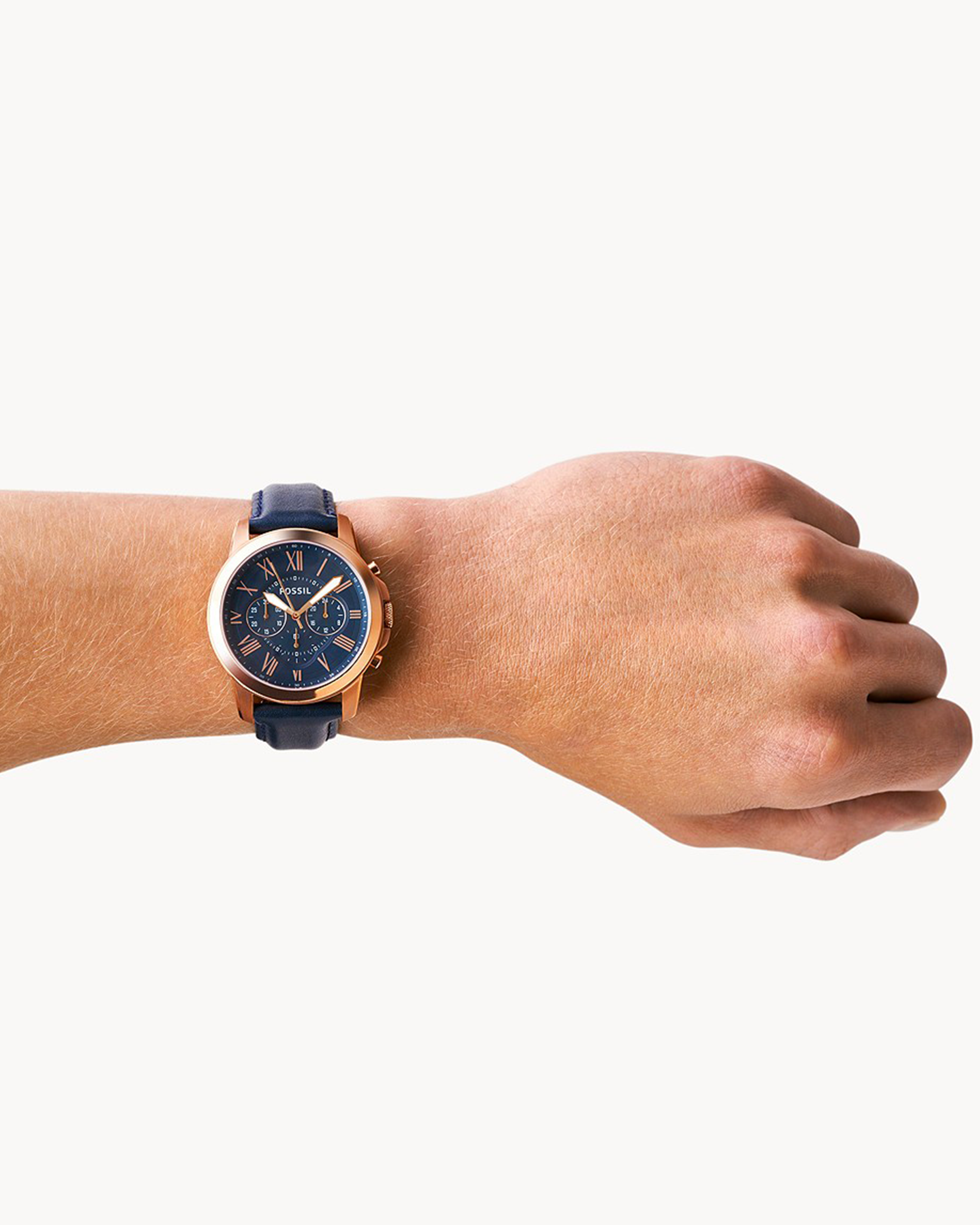 Fossil Grant Chronograph Navy - FS4835