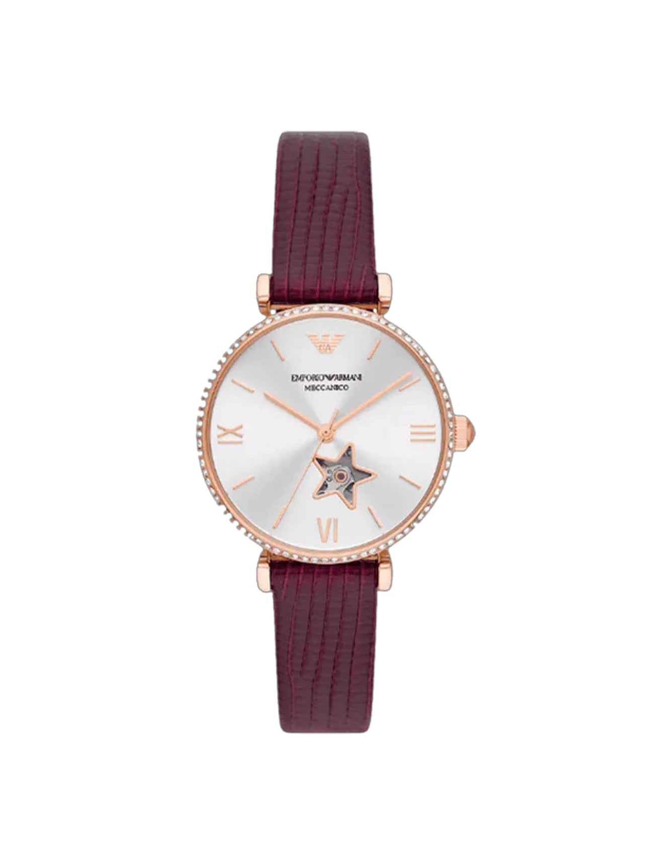 AR60044 Emporio Armani Meccanico Automatic Burgundy watch