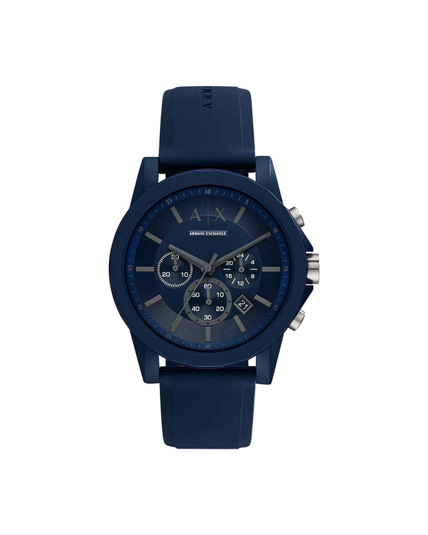 AX7128  Blue Silicone Watch