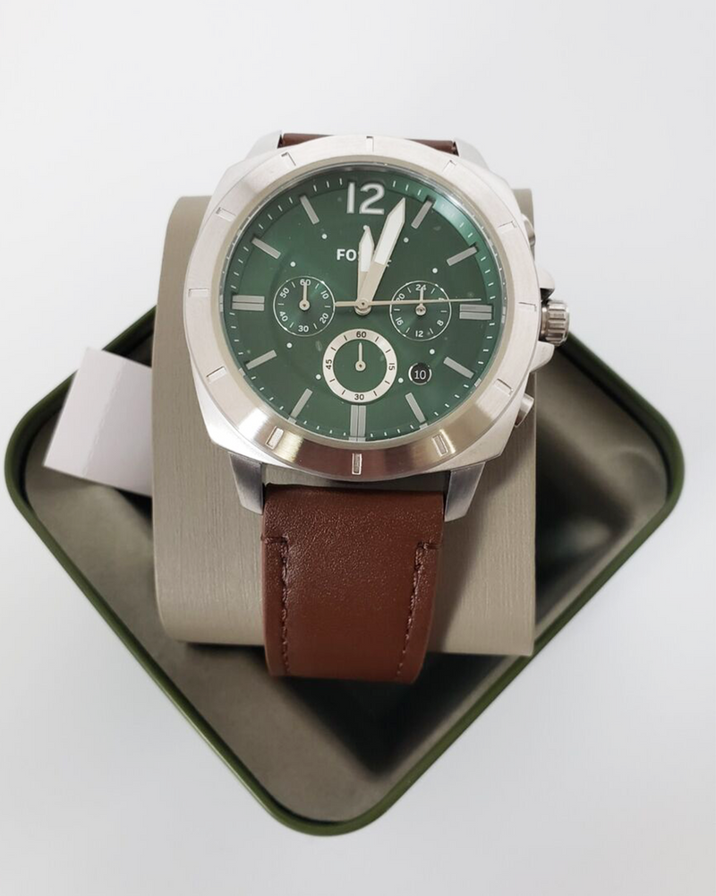 BQ2821 Chronograph Leather Watch