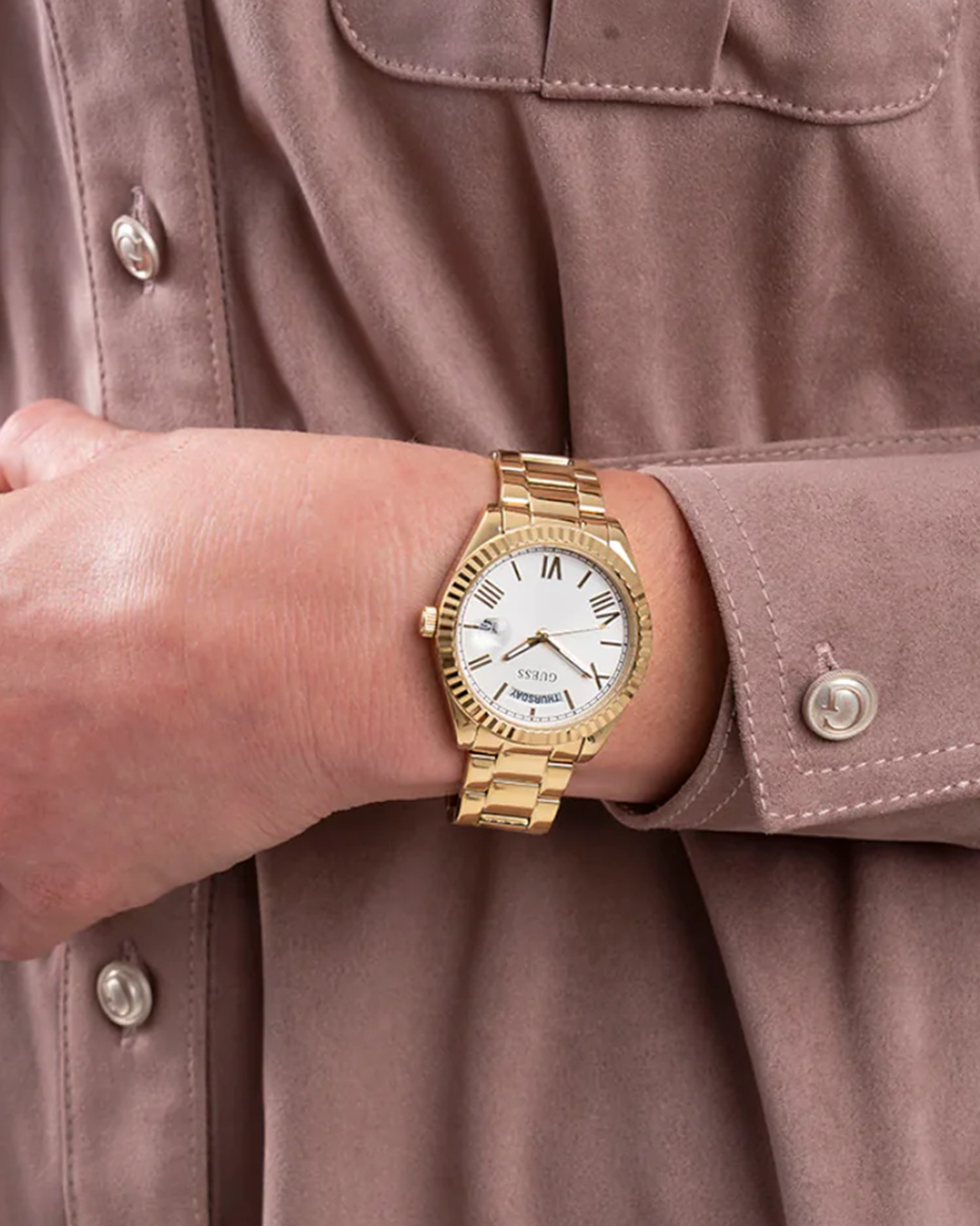 GW0308L2 Coin Edge Bracelet Ladies Watch