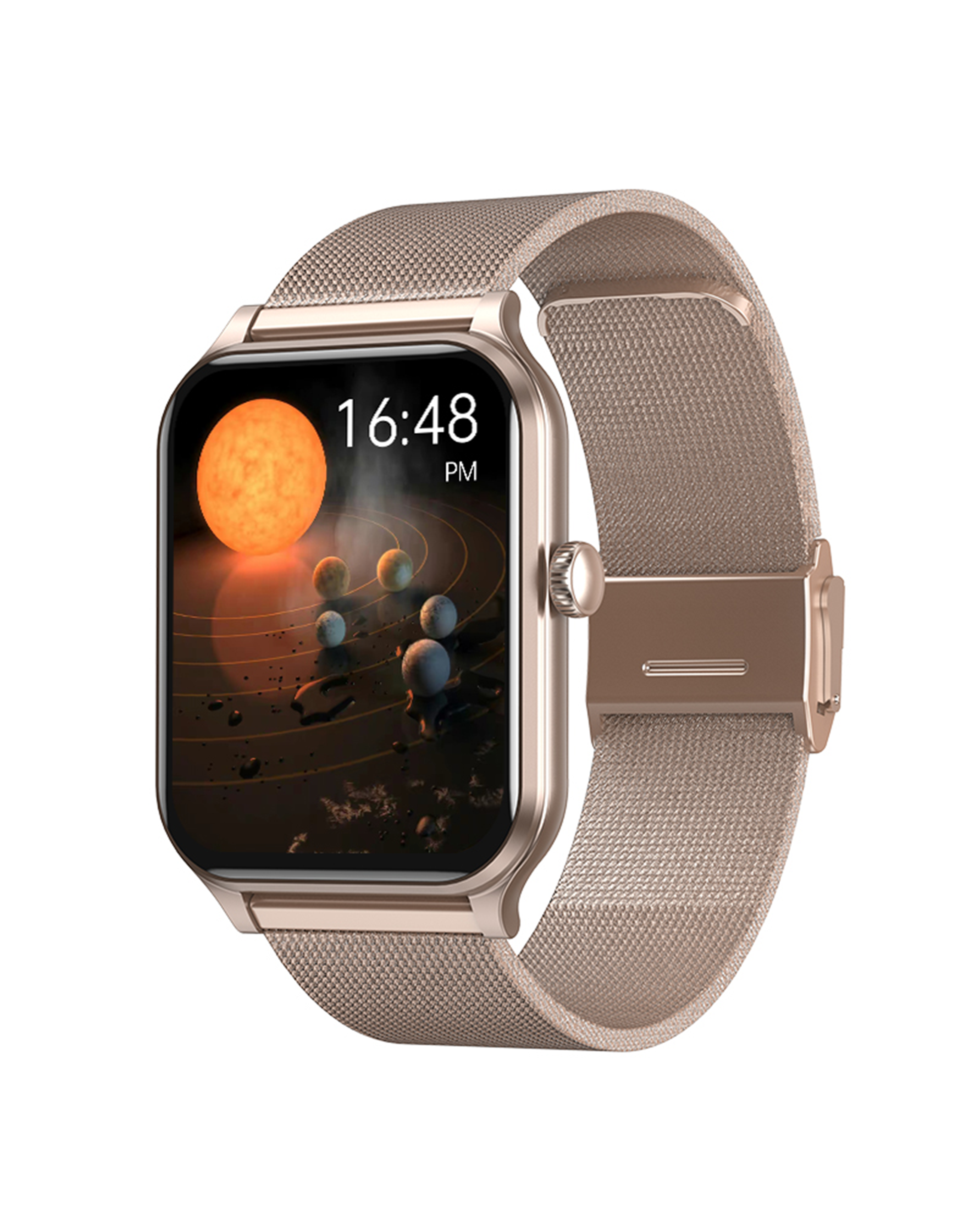 M03 - Metalic Golden Smart Watch