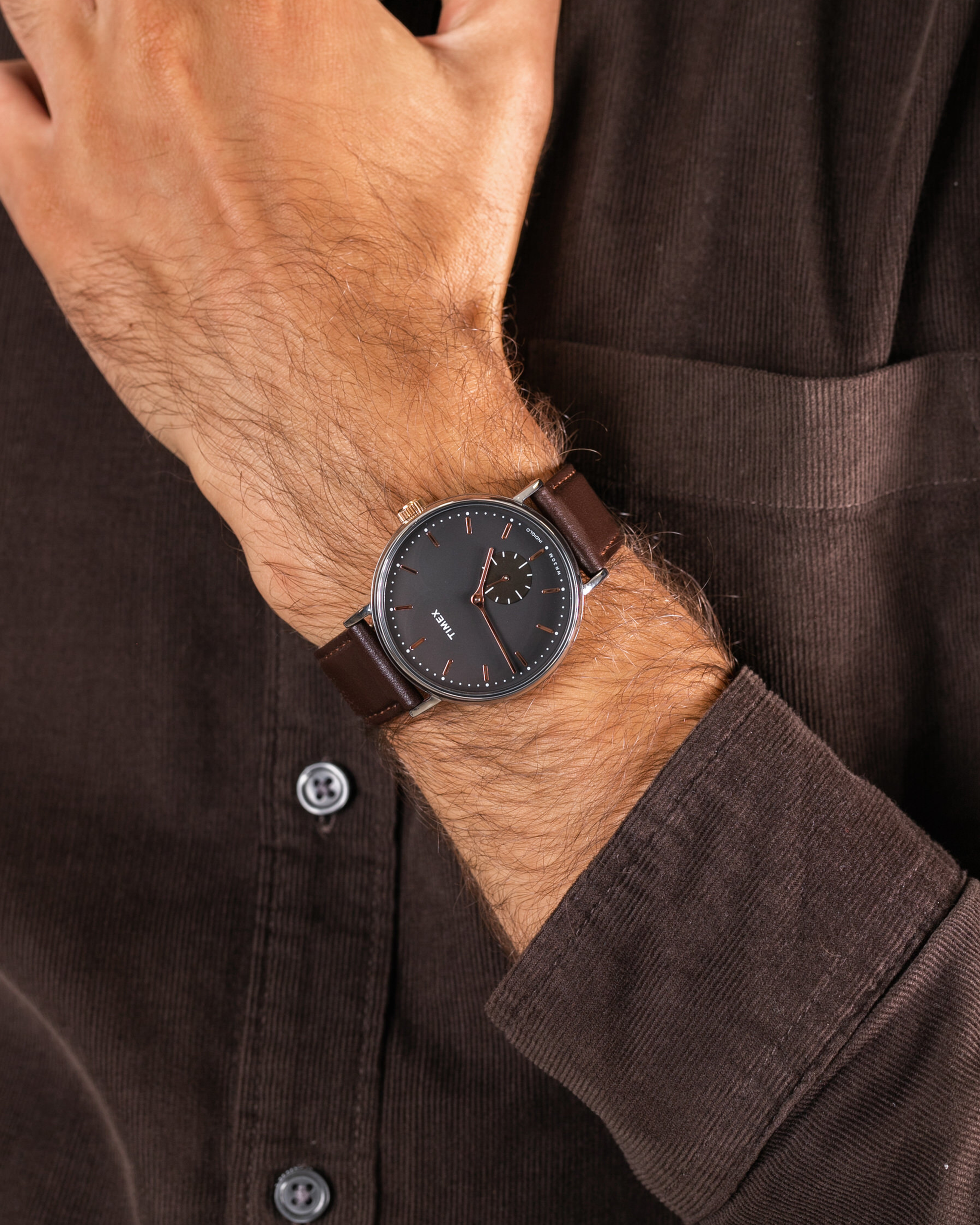 TW2R38100VQ Fairfield Leather Strap Watch
