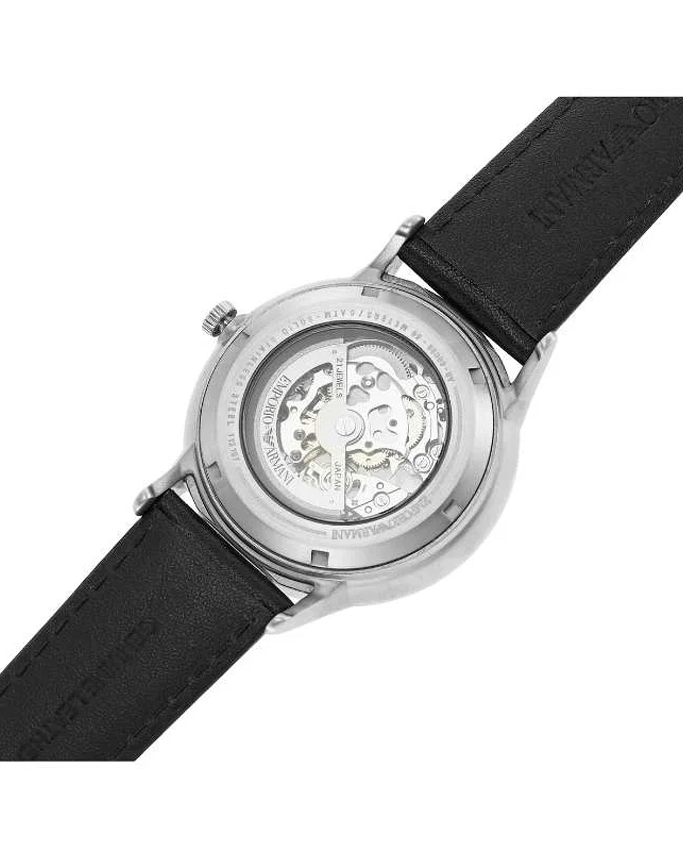 AR60038 Emporio Armani Round Black Men Watch