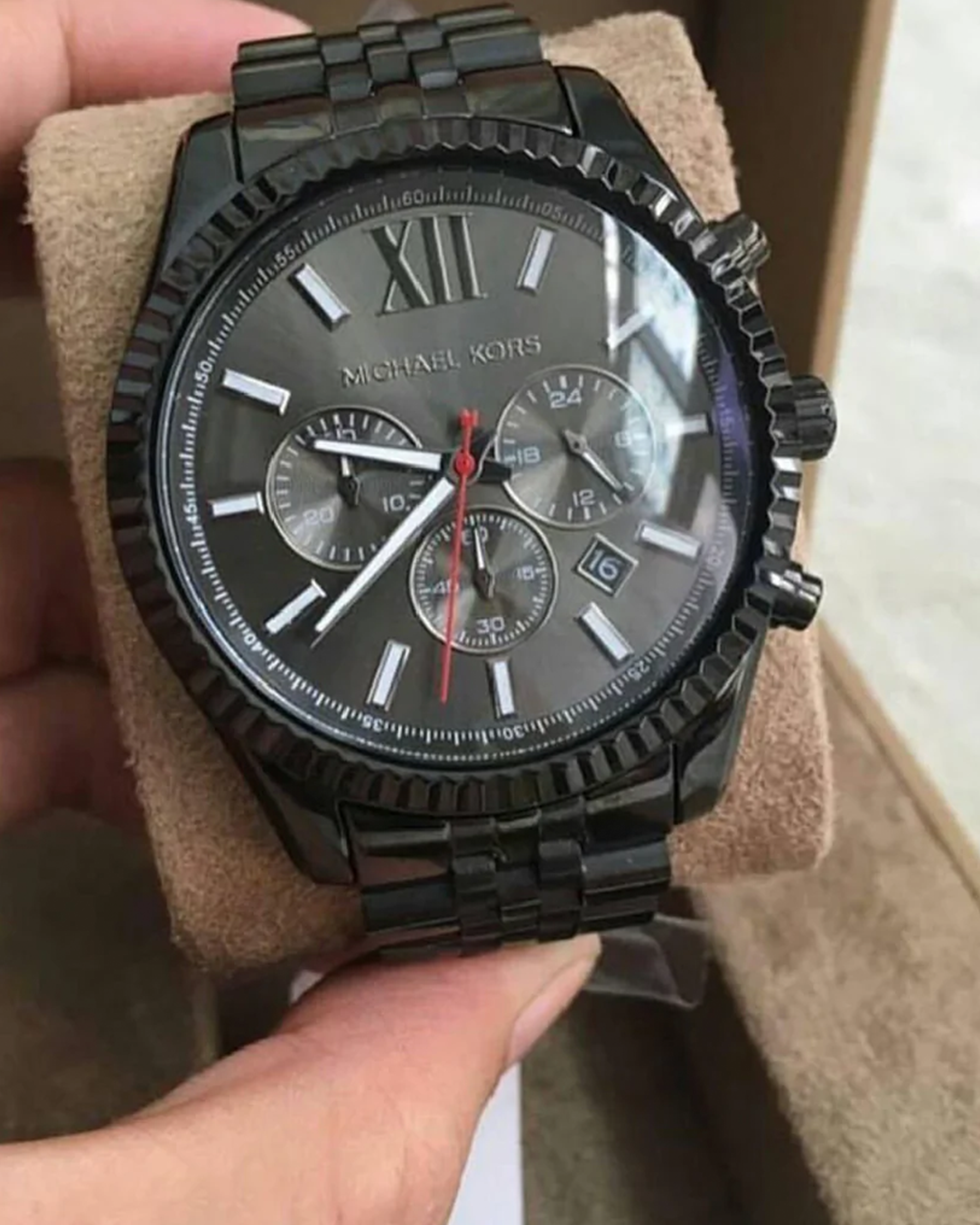 MK8320 Black-plated Watch
