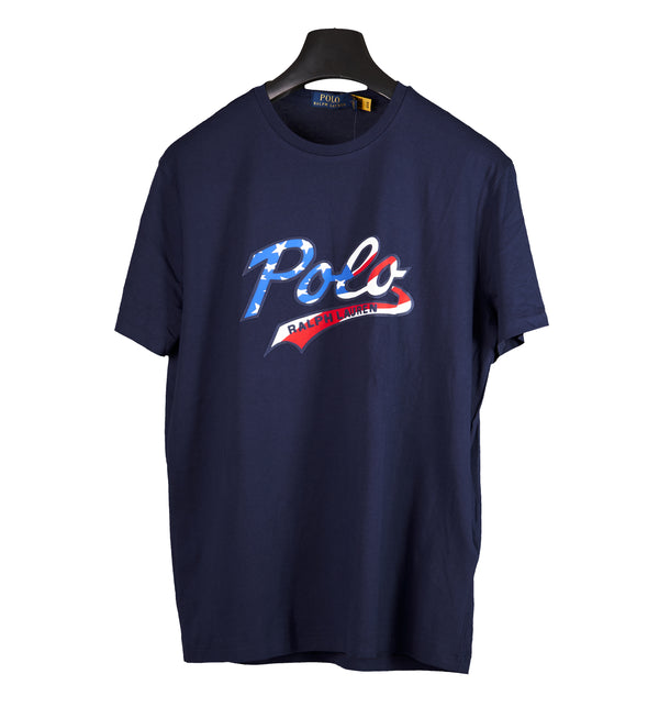 Script Logo Graphic T-shirt patriot