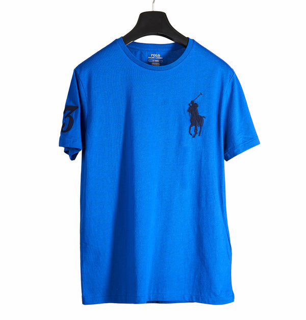Jersey Crewneck  T-shirt - Royal Blue