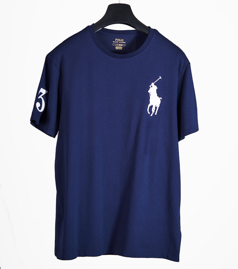 Jersey Crewneck  T-shirt - Navy