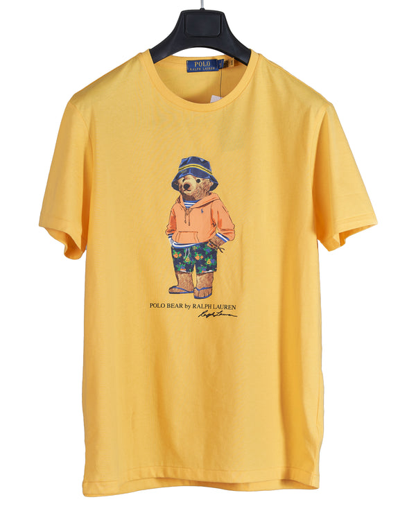 Polo Bear Beach Graphic T-shirt - Yellow
