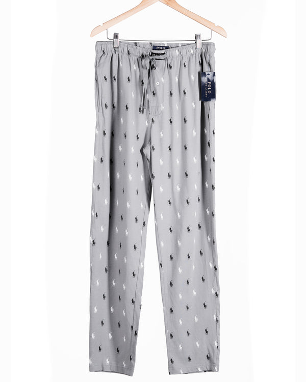 Allover Pony Sleep Pant - Grey