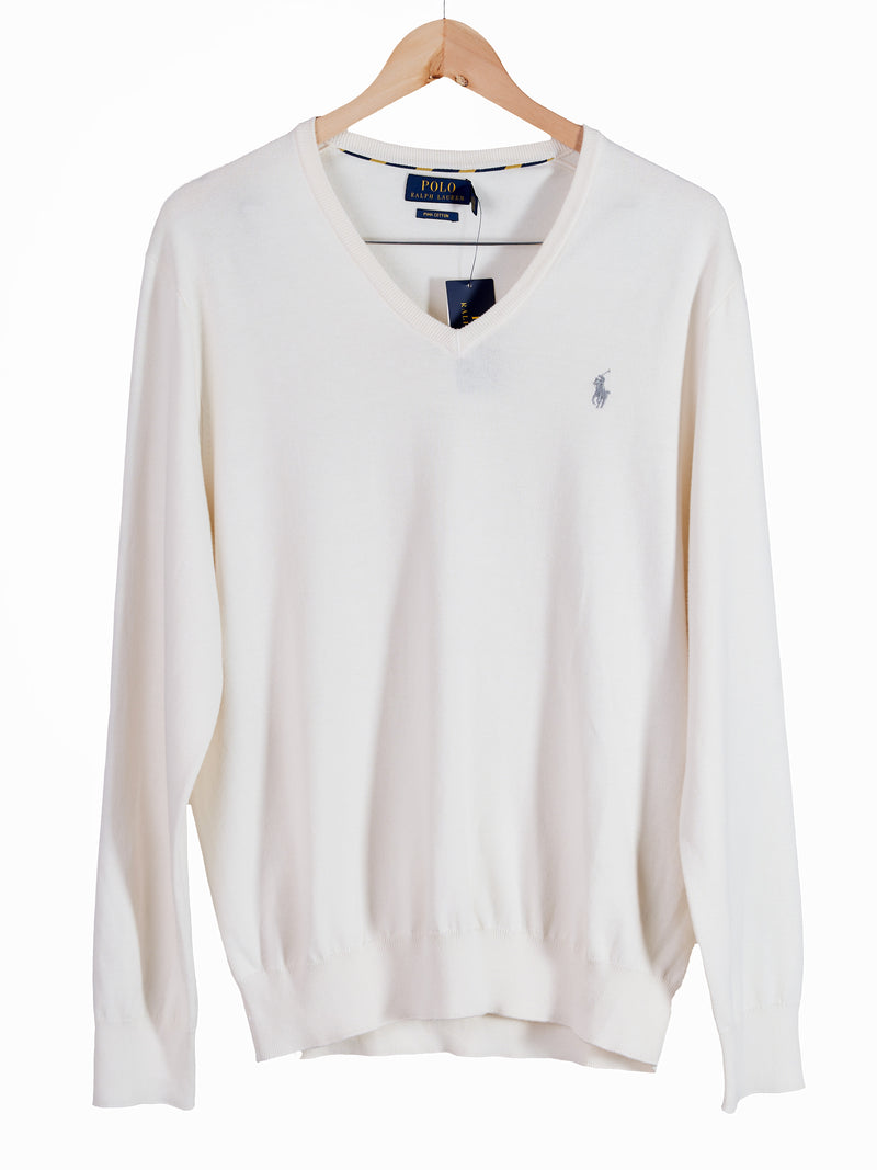 Pima Cotton Sweater - Cream